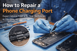 how to repair a phone charging port